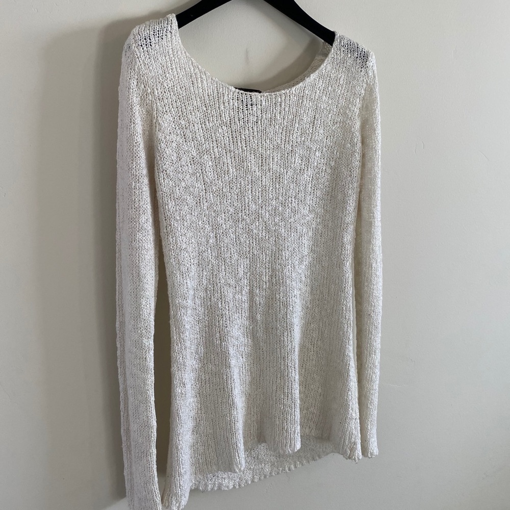 Wet Seal Womens White Knit Top One Size OSFA